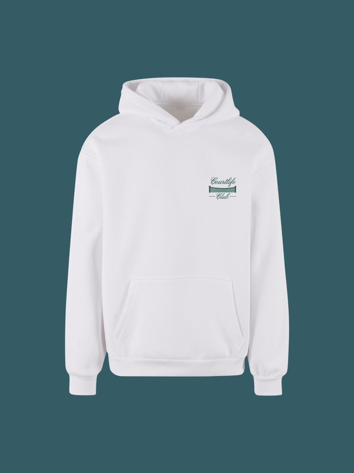 COURTLIFE CLUB MEMBER WHITE HOODIE