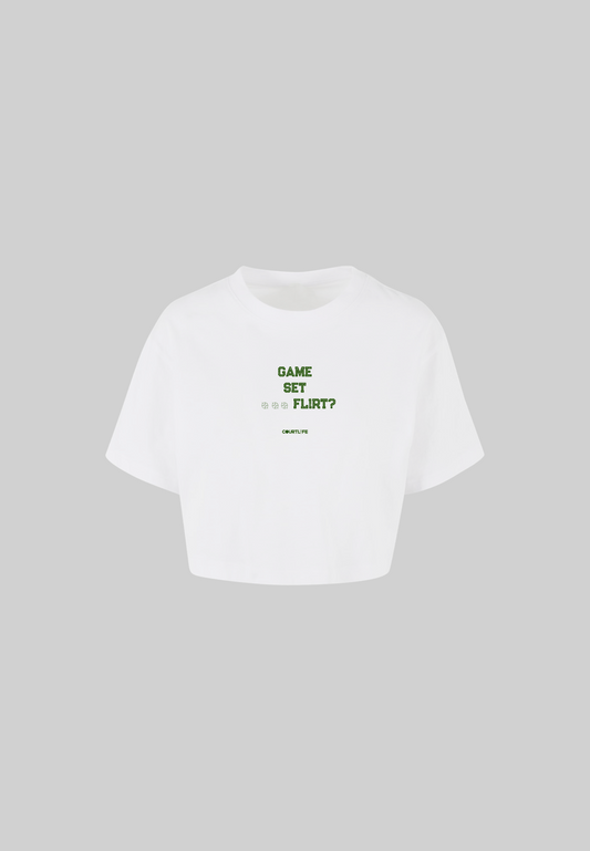 GAME SET FLIRT AFTER GAME CROP TOP