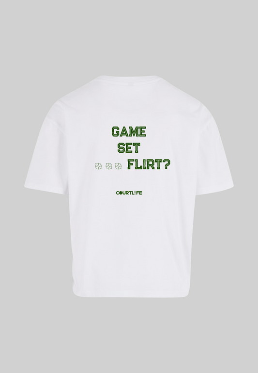 GAME SET FLIRT AFTER GAME SHIRT